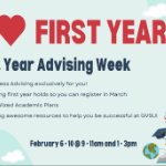 Seidman First-Year Advising Week - No Appointment Needed! on February 8, 2023